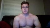 Off season beefy bodybuilder jerk off & cum snapshot 11