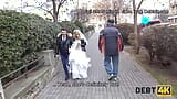 DEBT4k. Groom has to watch brides sex with insistent debt collector snapshot 4