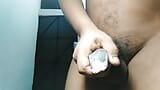 Horny Cock Huge Cum And Fill in the Condom With Sperm snapshot 10