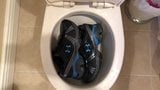 Pissing Under Armour sneakers snapshot 1