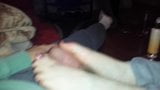 Wife Quick Couch Footjob  snapshot 1