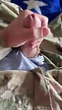 Horny Army solider compilation of customizing underwear for sale jerking off for hot cream! snapshot 8