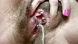 I Came Twice During My Phase! Close up Hairy Pussy Big Clit Punishing Dripping Wet Orgasm snapshot 3