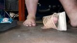 Cock Trample in Cockbox by BBW under Monster Platform Sandal snapshot 8