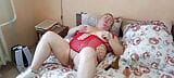 fat woman masturbates in front of the camera with different toys snapshot 20