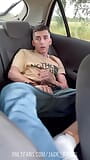 STUD JERKING OFF IN CAR snapshot 2