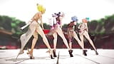 Mmd R-18 Anime Girls Sexy Dancing (clipe 24) snapshot 3