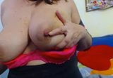 Grandes pezones grandes en chica bbw en lencería con grandes tetas snapshot 3