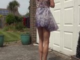 Crossdresser Likes Flashing Her Knickers On A Windy Day snapshot 4