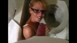 Hot milf with glasses suck dick and get pissed on face snapshot 3