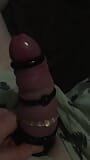 Pumped Cock Masturbating With Cock Sleeve And Rings snapshot 11