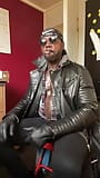 Leather & Denim Fetish Based Smoking Black Muscle snapshot 10