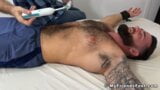 Bearded hunk Tommy B laughs while dom tickle torments him snapshot 7