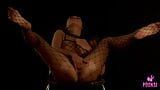 Slutty Coed Genesis Fingering Her Sugar Walls In Fishnets! snapshot 17