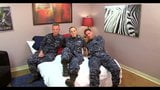 CUTE NAVY GIRL FUCKED BY TWO MATES snapshot 2