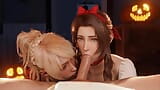 Aerith and Lunafreya gives blowjob snapshot 9