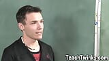 Teacher Ethan Storm seduces his tall student Spencer London snapshot 2