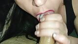 Intense pijpbeurt met sperma in de mond - latina milf huisvrouw snapshot 16