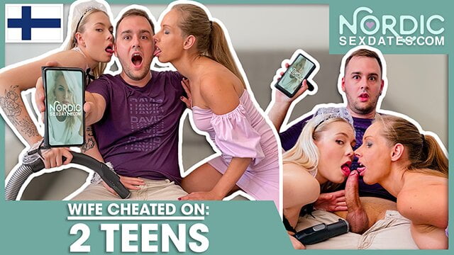 Free watch & Download FINLAND: CHEATED on WIFE with two teens! NORDICSEXDATES.com