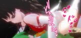 MMD Touhou - Futanari Reimu x Daiyousei snapshot 2