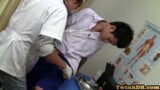 Uniformed Asian twink barebacks patient after giving bj snapshot 1