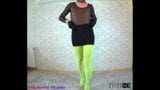 nylondelux in neon thight and striptease snapshot 2