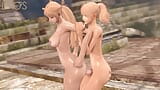 Blondes jumelles futa en levrette snapshot 2