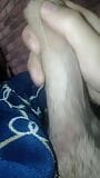 I masturbate on my feet with toys and milk snapshot 3