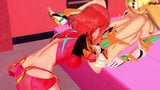 Pyra and Mythra have lesbian sex - Xenoblade Chronicles 2 snapshot 6