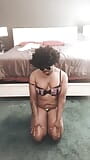 Thick Black Crossdresser BlackFlowers Teasing and Twerking snapshot 16