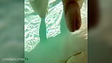 In the pool with my cock out and getting blown by the jets snapshot 4