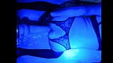 Going messy in the dark, filmed with uv neon lube snapshot 15