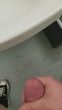 Stroking cock in a public shower room snapshot 5