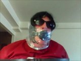 Sissy Stephanie struggling while gagged and saranwrapped snapshot 5