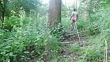 Outdoor-nackter Spaziergang beginnt durch Wald und Felder snapshot 21