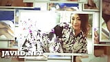 Plăcere în trei obraznică Maki Koizumi cu țâțe mari și Deliciu cu pizdă blănoasă snapshot 1