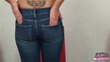 These cute little jean shorts are so tight! snapshot 8