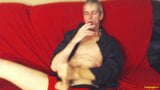 Gay DILF Richard Lennox jerks off while smoking snapshot 14