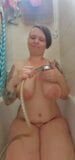 Morning shower sexy body Big natural tits show Sexy shower snapshot 9