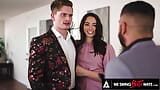 WE SWING BOTH WAYS - Bisexual Threesome At The Office With Sophia Burns' New BF And Her Coworker snapshot 4