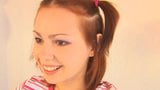 Young brunette with pigtails plays with her pussy lips snapshot 7
