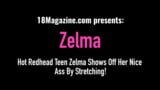 Hot Redhead Teen Zelma Shows Off Her Nice Ass By Stretching! snapshot 1