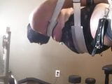 Mrs. Canuckpervs Dresses Mr. in Her Sexy Lingerie then puts Him On the Swing and pegs his ass! snapshot 4