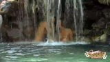 Gruta de banho na piscina com lésbicas Britney e Cheyenne snapshot 11