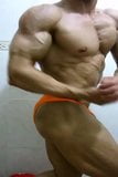 Str8 bodybuilder flexing snapshot 6