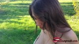 Sừng với bộ ngực to hút một tinh ranh của voyeur - Miriam Prado snapshot 4
