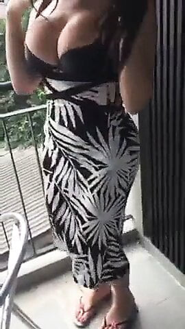 Sexy busty tranny with an Arab guy 02