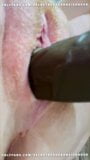 Ehefrau fickt BBC-Dildo in der Dusche, behaarte Rothaarige snapshot 6