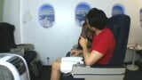 Foot fetish sex with stewardess while in airplane snapshot 4