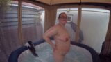 schoolgirl tart with white stockings in the hot tub snapshot 13